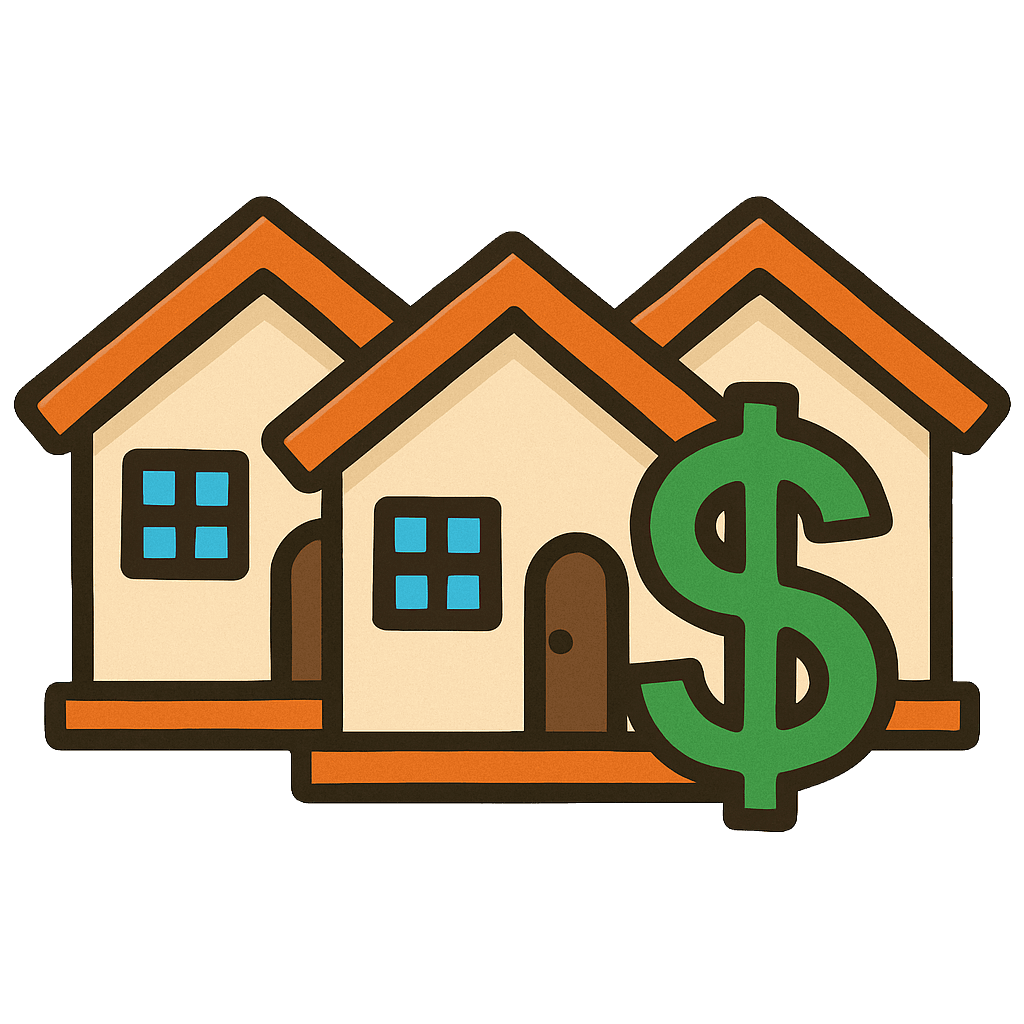 Group of homes in a pre-construction community